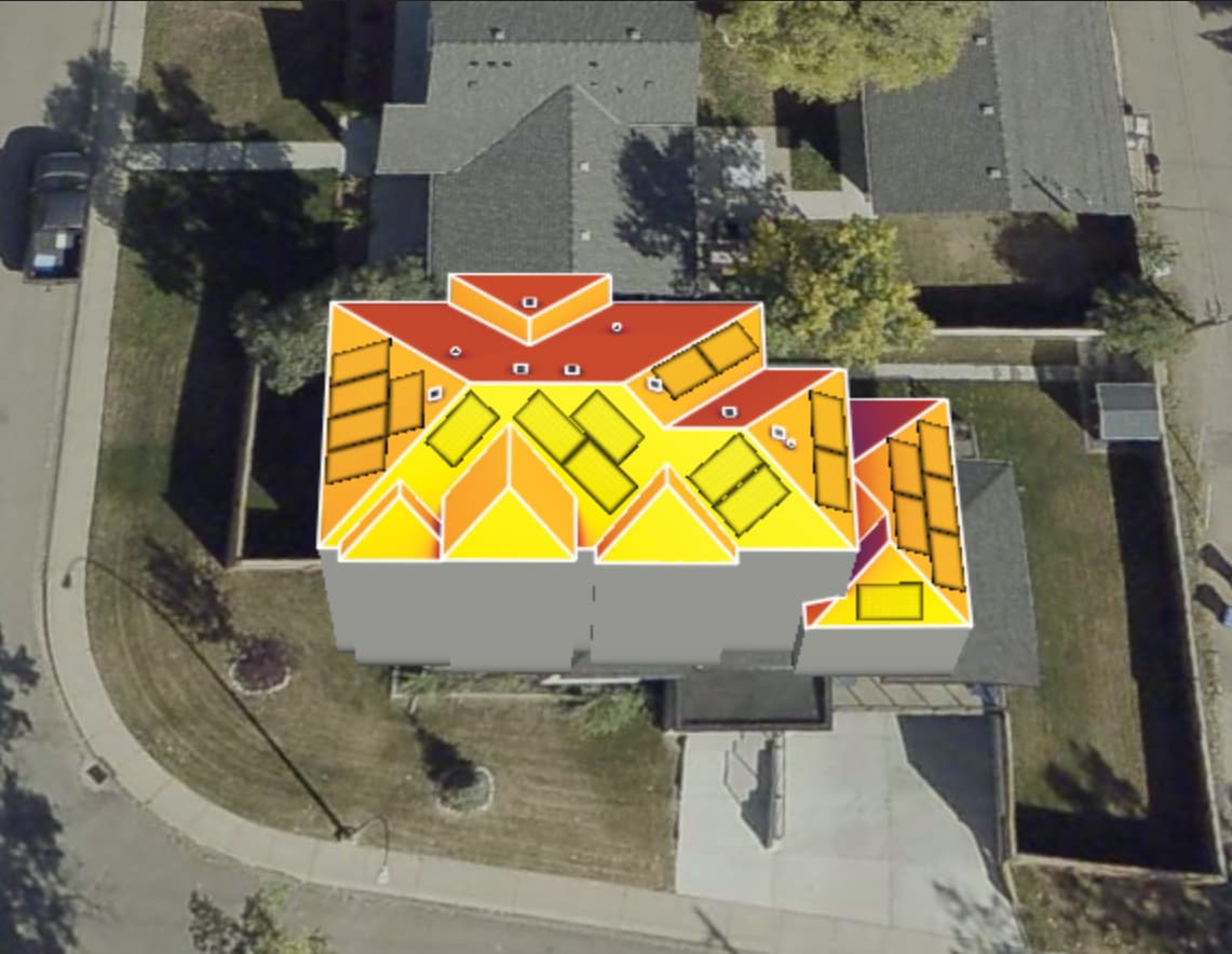 Calgary Home solar design modeling